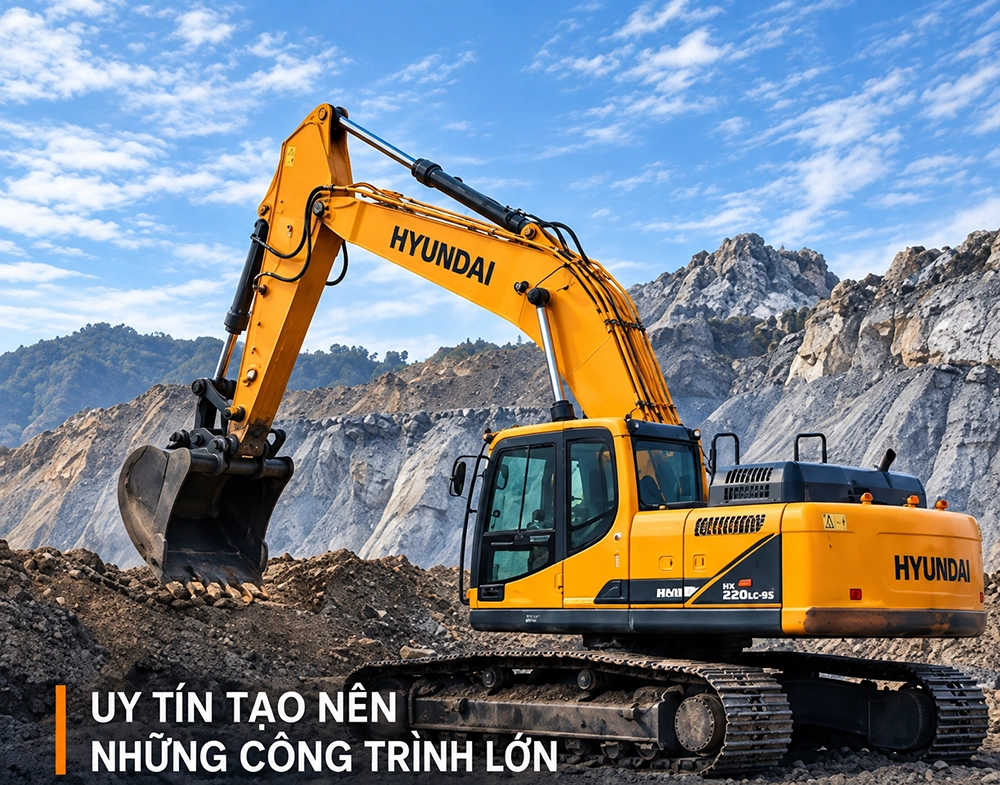Máy xúc Vườn Ổi