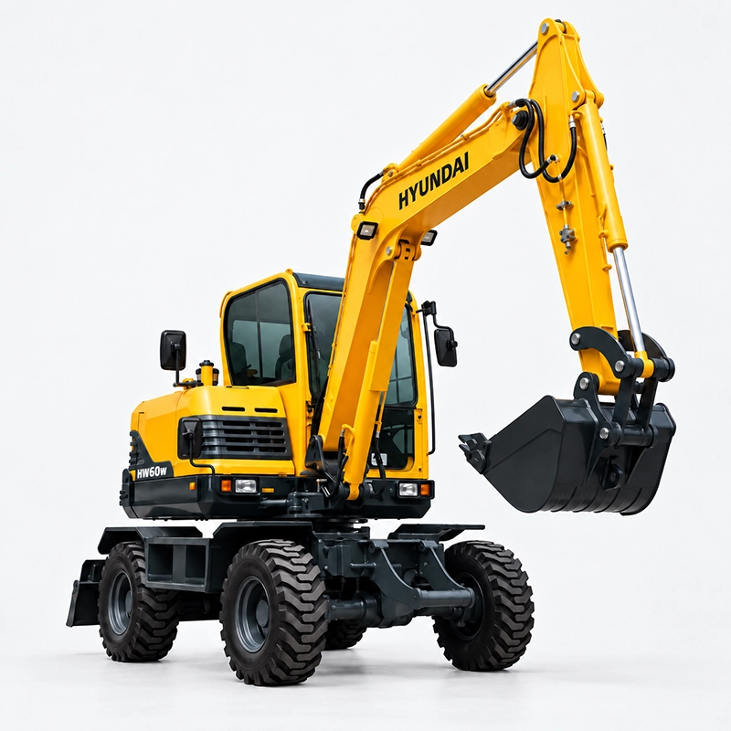 Máy xúc đào Hyundai R60W-9S gầu 0,2m3